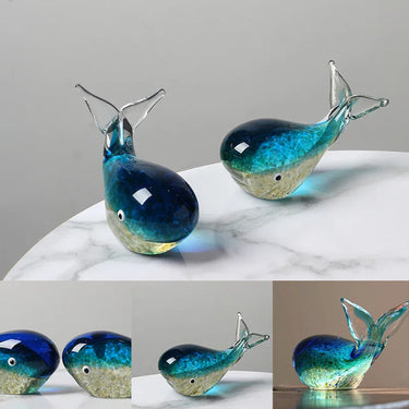 Fascinating Luminous Whale Glass Crafts